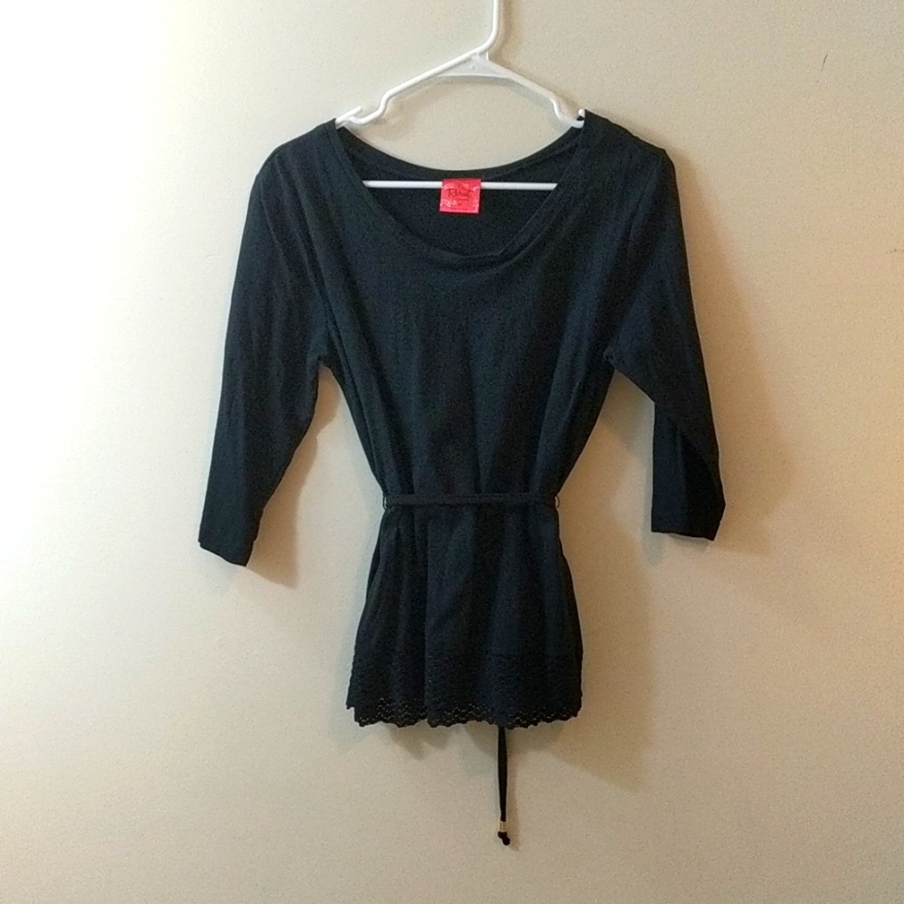 3/$23 New Recruit Maternity Black Top